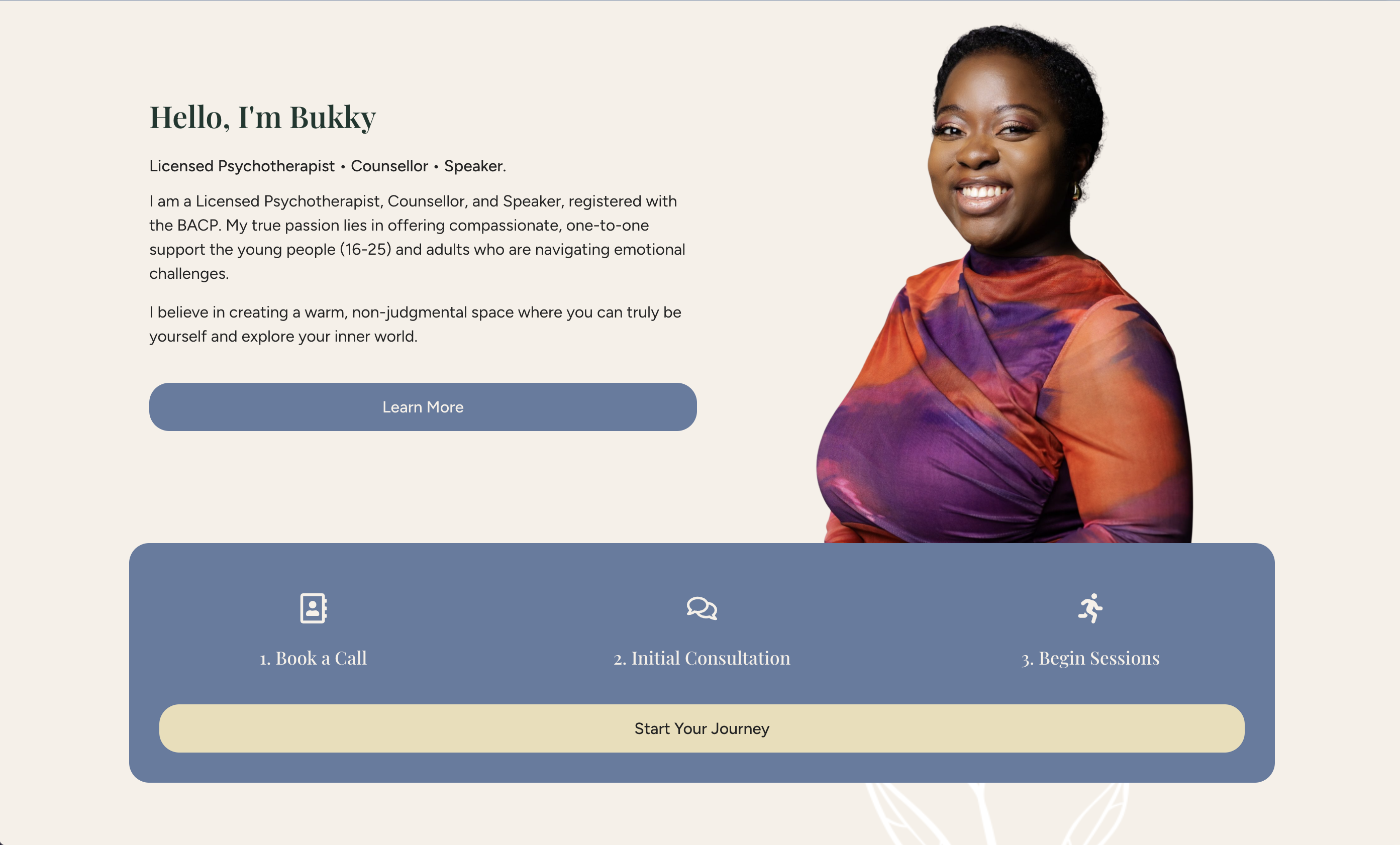 Therapy with Buks website preview